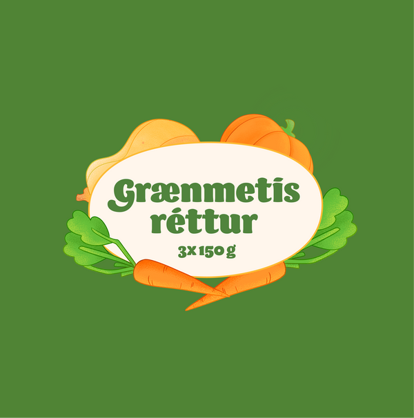 Grænmetisréttur (3 stk x150g)